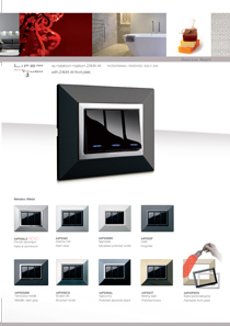Metal ZAMA 44 front plates with black LIFE 44 modules - brochure